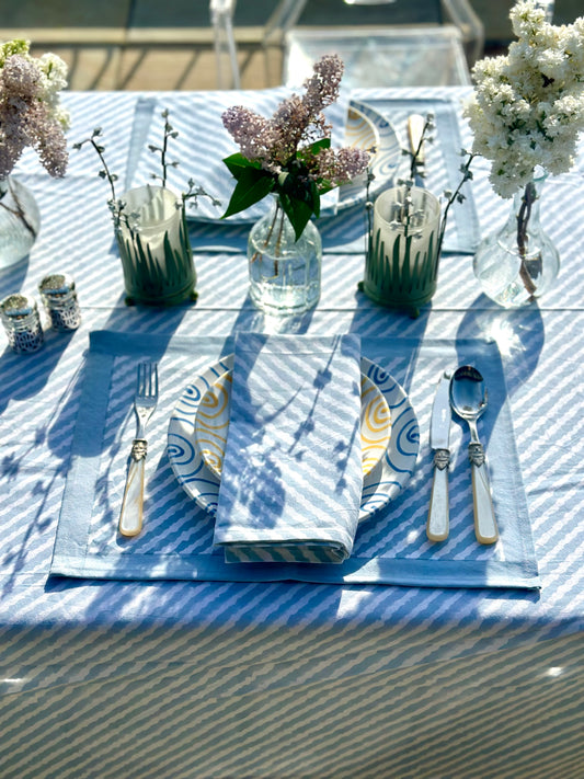 Himmelslinien Tischsets - 6 Sets mit Servietten