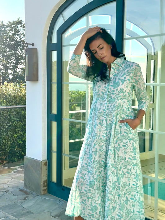 Hemdblusenkleid Gartenranke