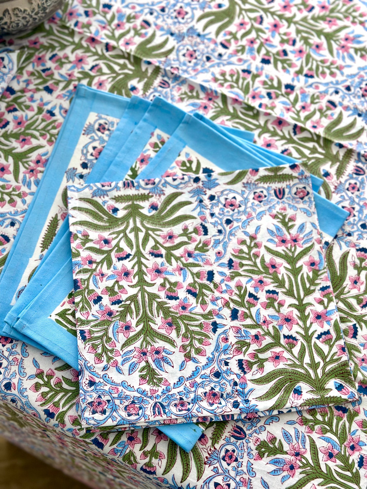 Ophelia Tischsets - 6 Sets mit Servietten