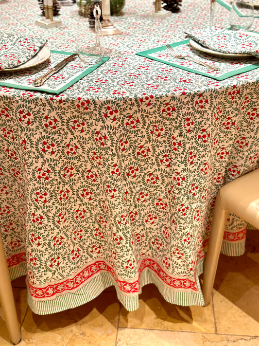 Weihnachtsblüten Tischdecke