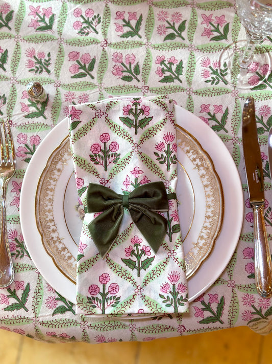 Serviettenschleifen grün 4er Set