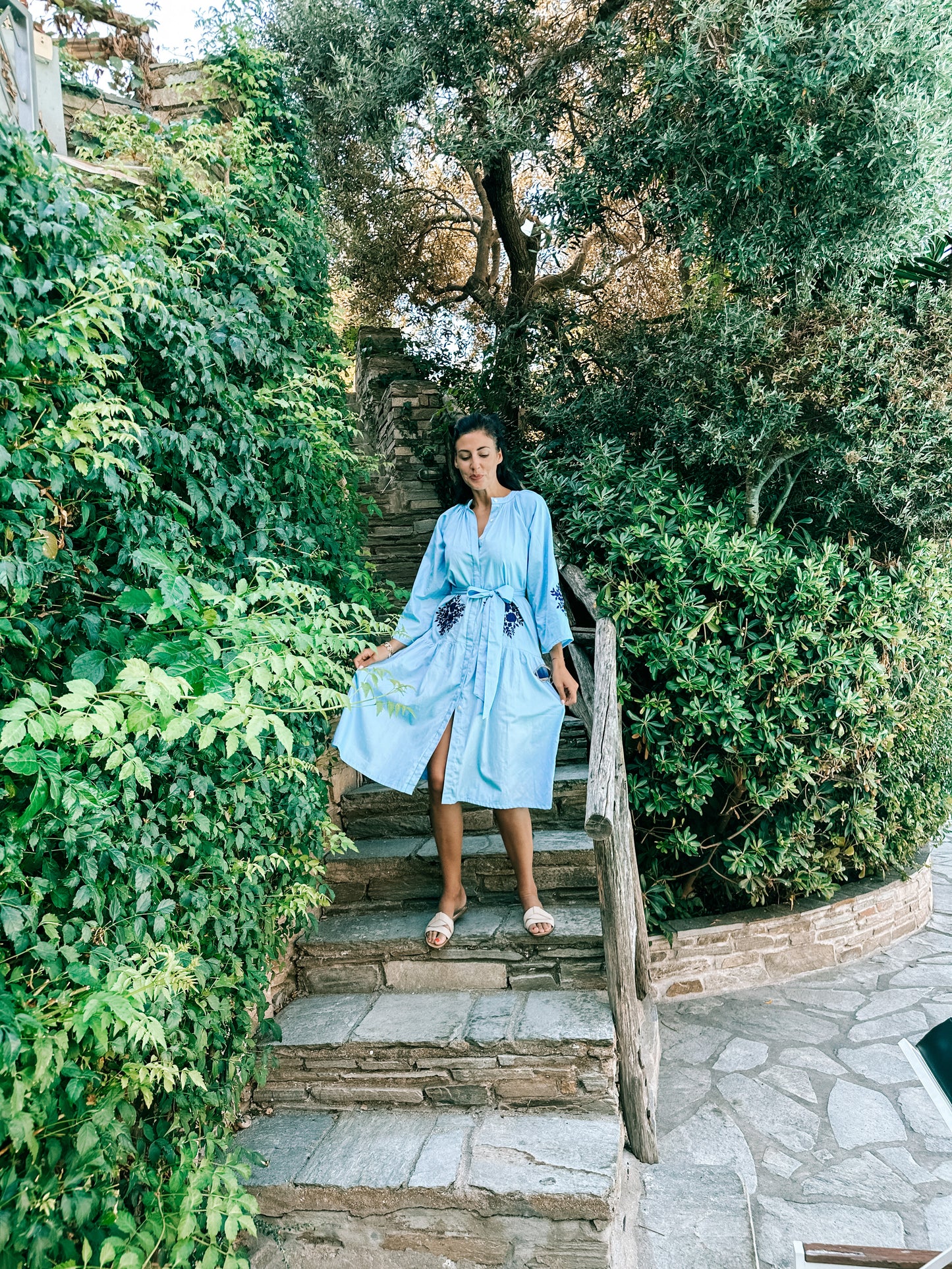 „Lunchdress“ blau