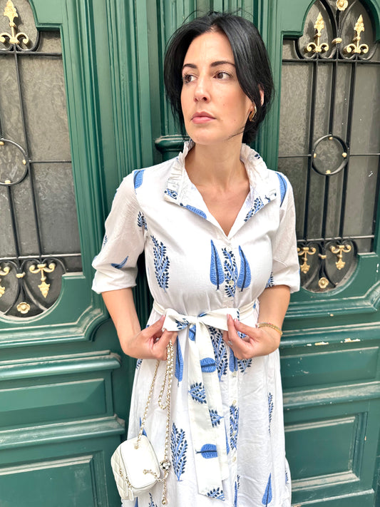 "Morningdress" Blue Flower