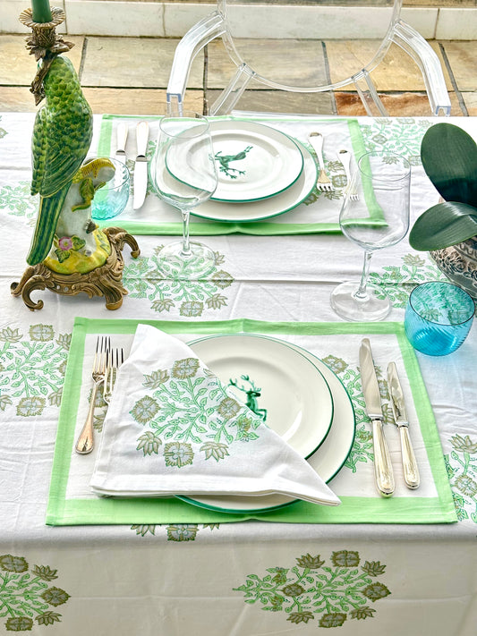 Gladiolen Servietten - 4er Set