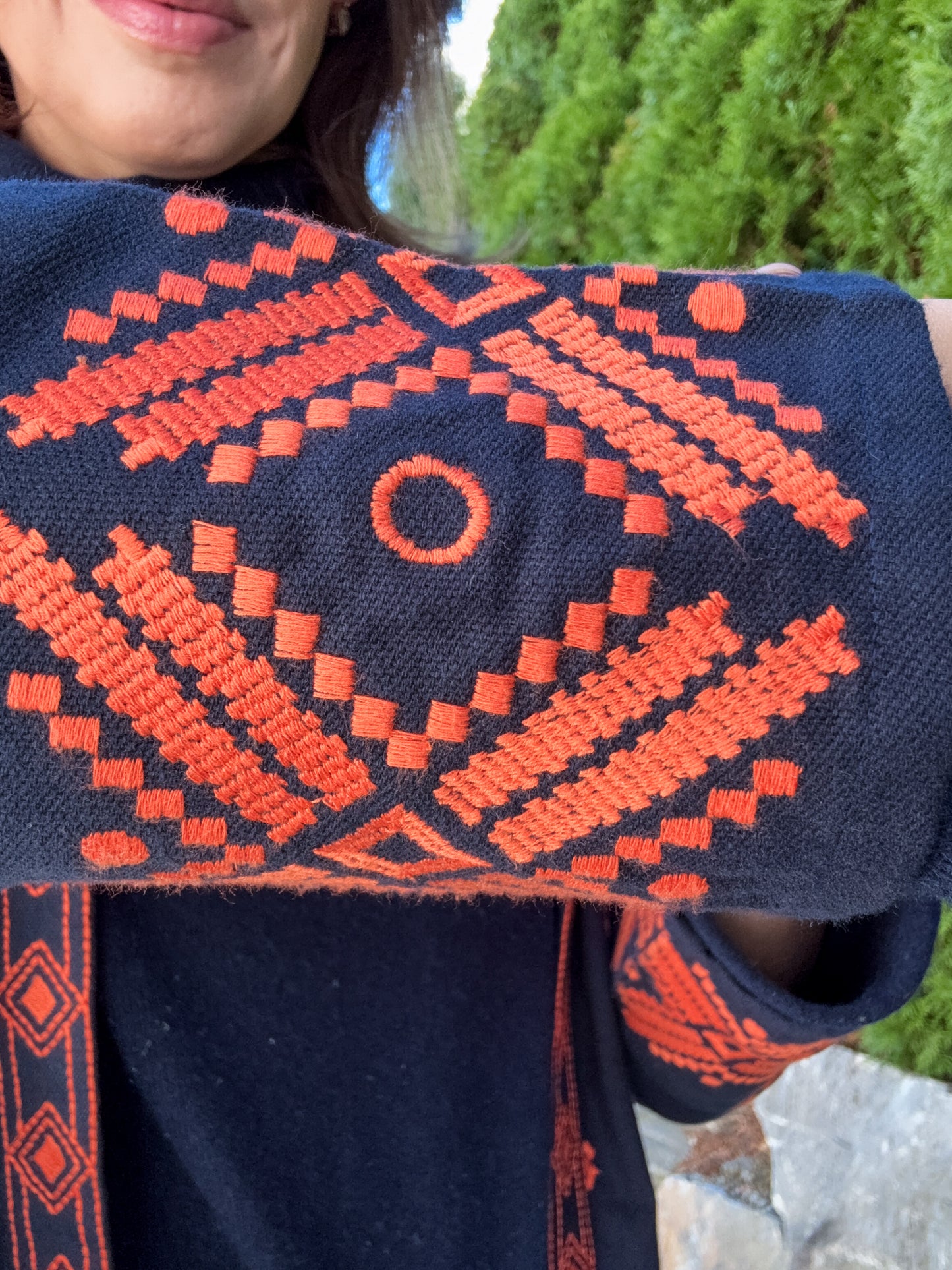 Gehrock THERESIA dunkelblau-orange