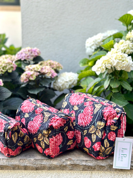 Geranienblühen Beauty Bags - 3er Set
