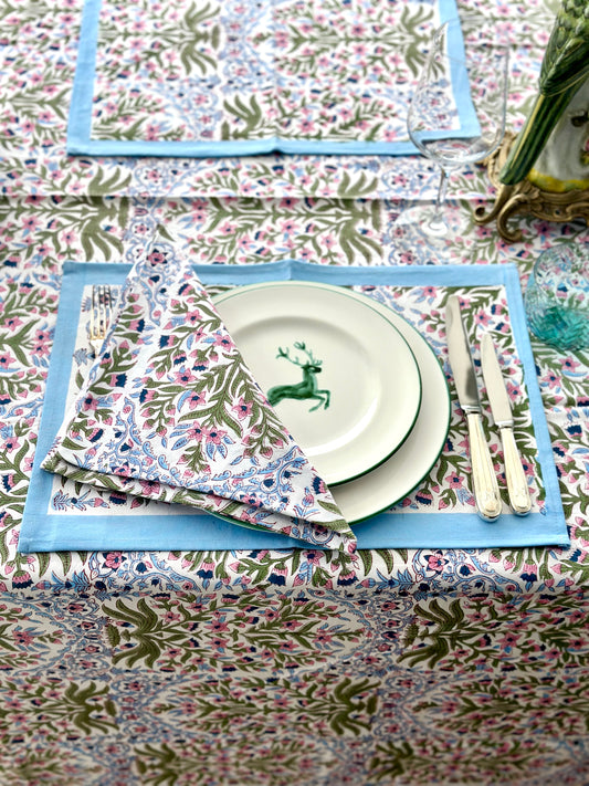 Ophelia Tischsets - 6 Sets mit Servietten