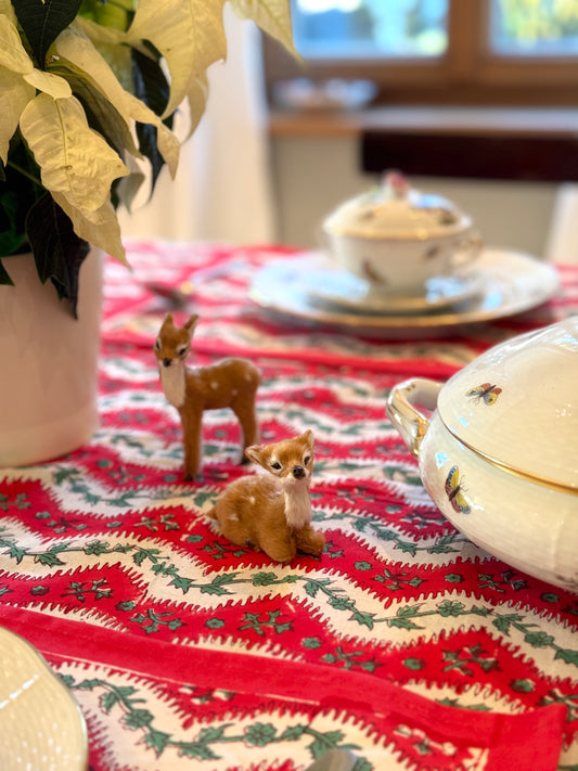 Weihnachtsstreifen Tischdecke
