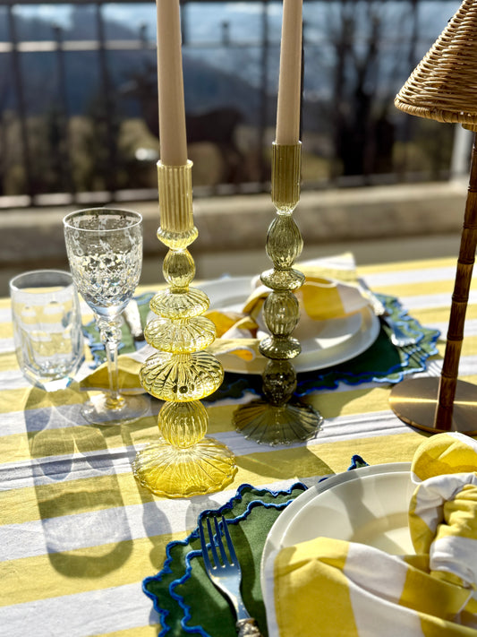 Kerzenständer Bubble gelb