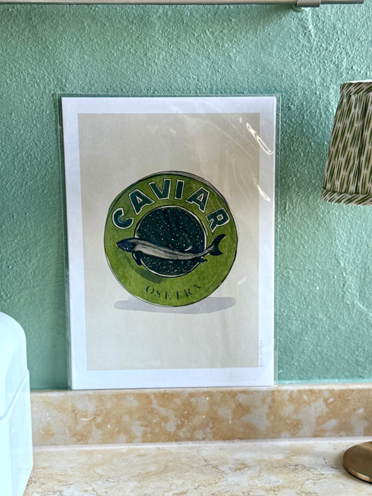 Druck Anna von Schönborn "Kaviar" grün