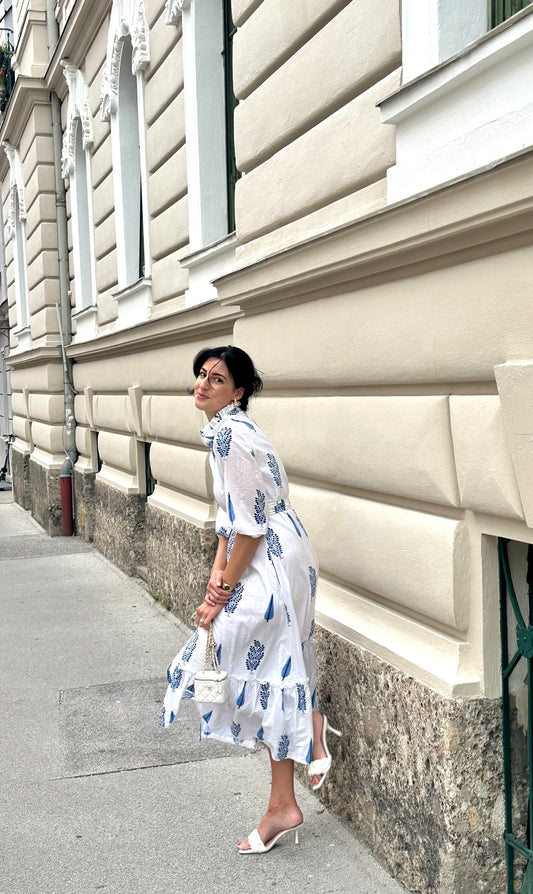 "Morningdress" Blue Flower