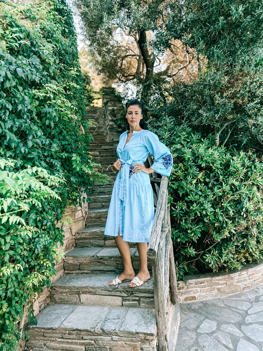 „Lunchdress“ blau