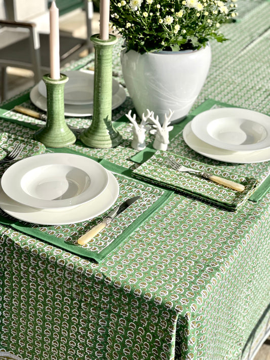 Butterblumen grün Tischdecke