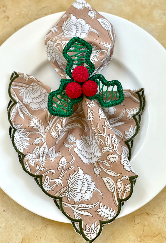 Serviettenring Weihnachtsveilchen